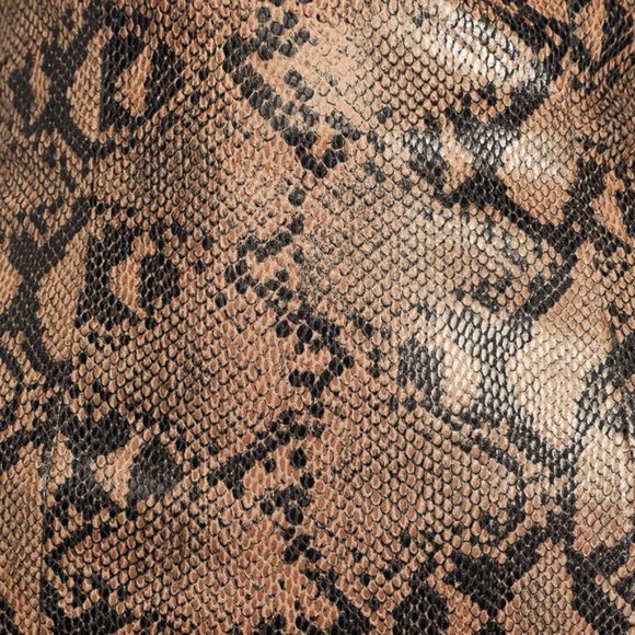 NWT Lulu's Wild Snake Vegan Leather Mini Dress - Picture 7 of 10